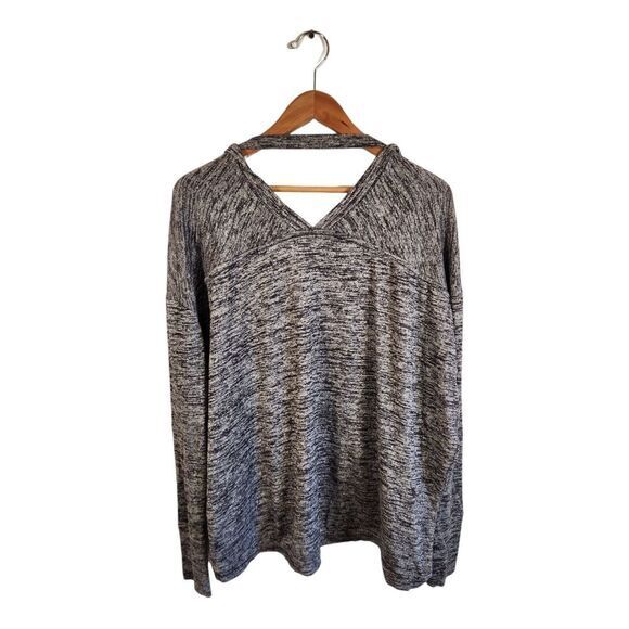 Athleta‎ Post Gray Wrap Open Front Cardigan Womens Medium - Picture 2 of 8